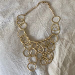 Anthropologie gold statement necklace